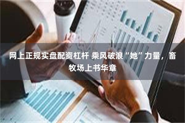 网上正规实盘配资杠杆 乘风破浪“她”力量，畜牧场上书华章