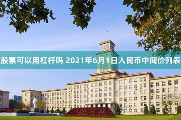 股票可以用杠杆吗 2021年6月1日人民币中间价列表