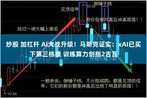 炒股 加杠杆 AI大战升级！马斯克证实：xAI已买下第三栋楼 训练算力剑指2吉瓦